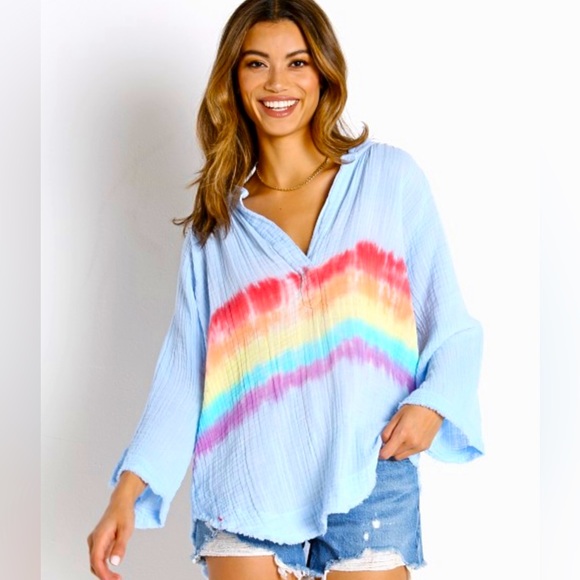 9seed Tops - 9seed Marrakesh Tie Dye Top Size S